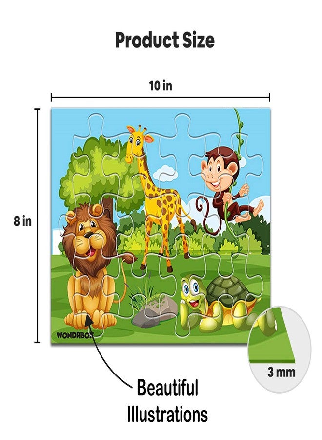 WONDRBOX Kids Puzzles, Animal and Birds Jigsaw for Ages 3-5 Years, Set of 4-48 Pcs (Multicolor, Size 30X22 CM) - Image 3